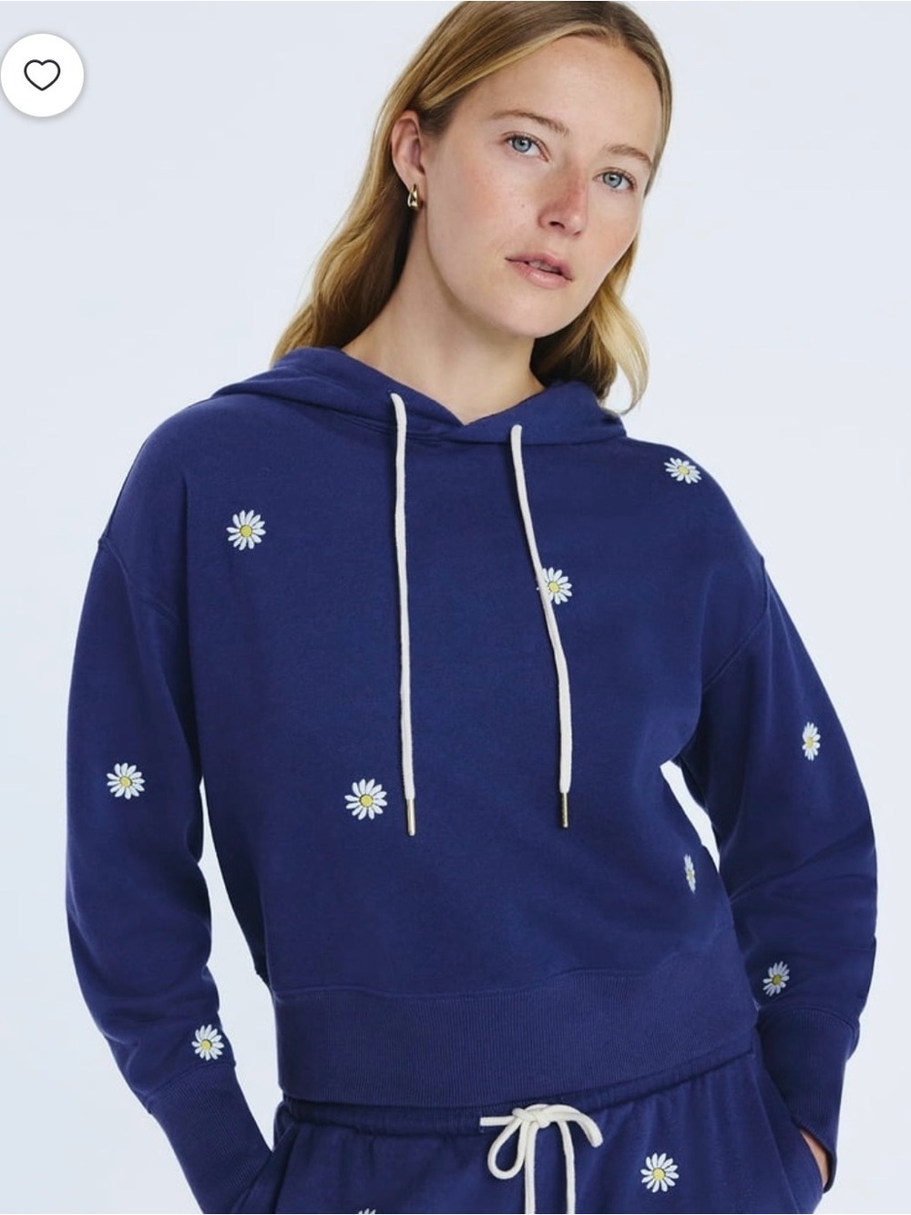 Free Assembly Women’s Cropped Embroidered Sweatshirt